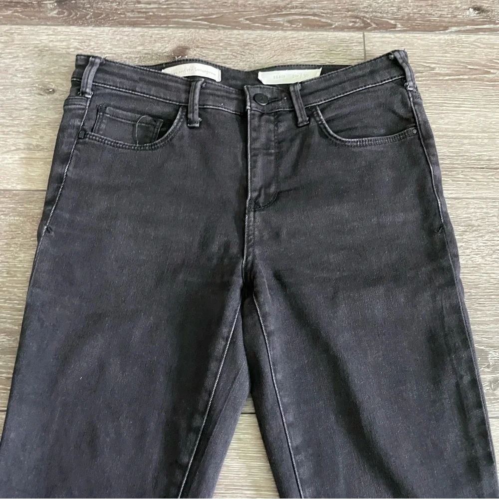 Anthropologie Pilcro and The Letterpress Serif Jeans Size 30 Color Washed Black